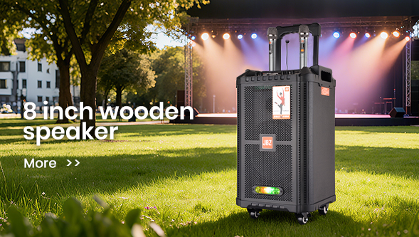 8 inch wooden speaker